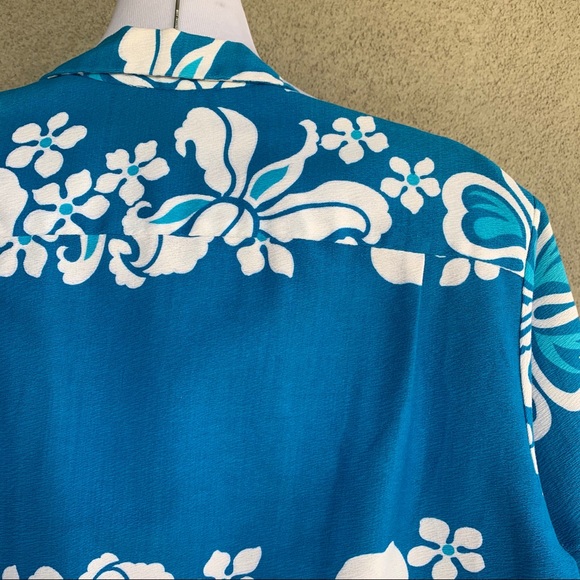 🌺 Vintage Hawaiian Barkcloth Matched Set Dress Shirt - Picture 13 of 16